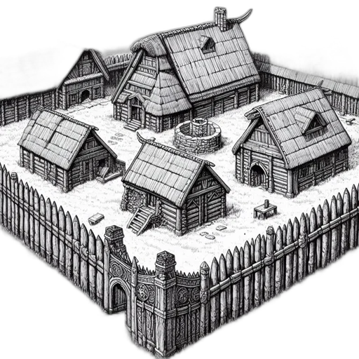 building, concept art, 3d render, fantasy art transparent PNG cut-out