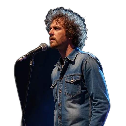 jacket, hair, man, curly transparent PNG cut-out