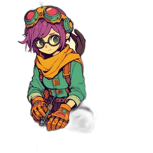 jacket, weapon, staff, jewelry transparent PNG cut-out