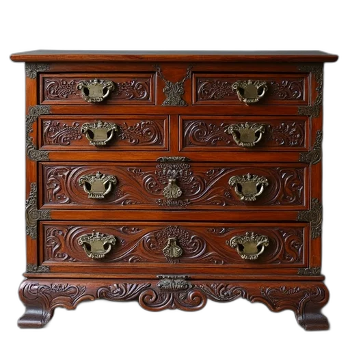 furniture, crown, vintage, wooden transparent PNG cut-out