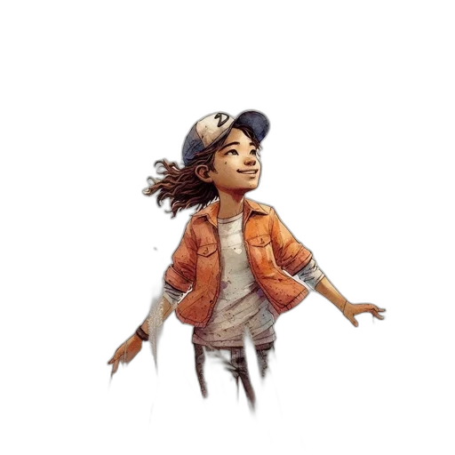 jacket, staff, hat, concept art transparent PNG cut-out