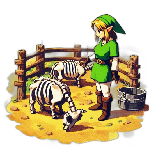 animal, food, dress, pixel art transparent PNG cut-out