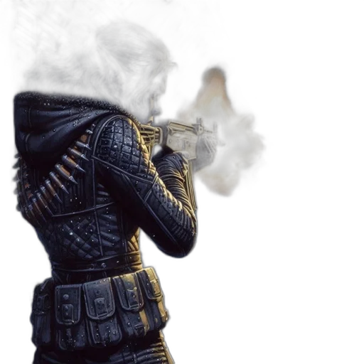 jacket, weapon, mask, sword transparent PNG cut-out