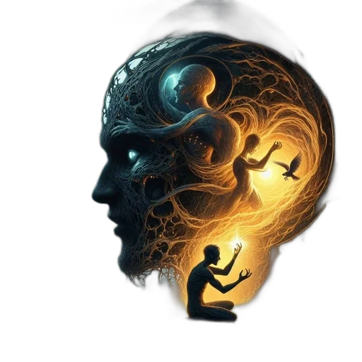 mask, face, concept art, fantasy art transparent PNG cut-out