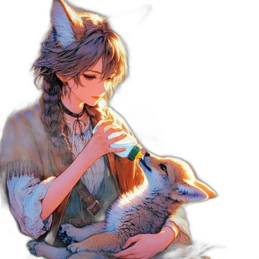 animal, fantasy art, watercolor, concept art transparent PNG cut-out