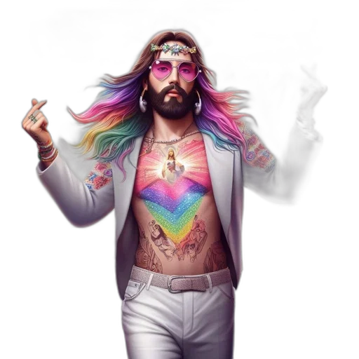 jacket, concept art, vaporwave, pastel transparent PNG cut-out