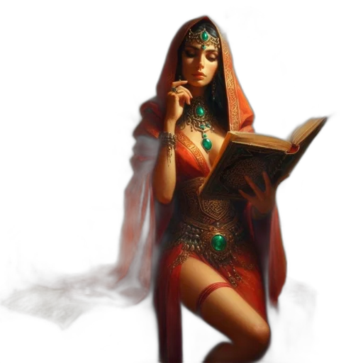 dress, jewelry, fantasy art, concept art transparent PNG cut-out