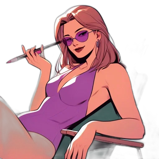 cartoon, concept art, comic book art, anime transparent PNG cut-out