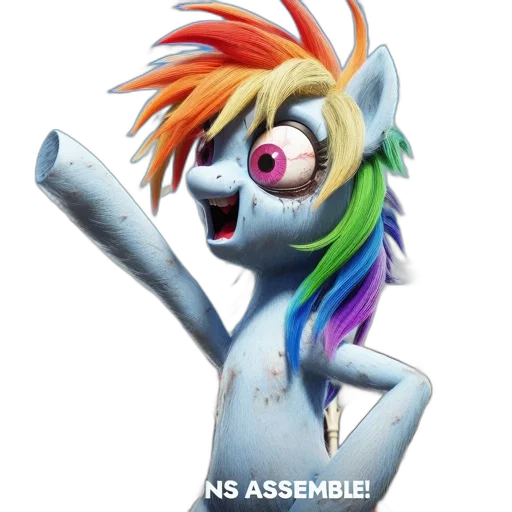 staff, animal, 3d render, concept art transparent PNG cut-out