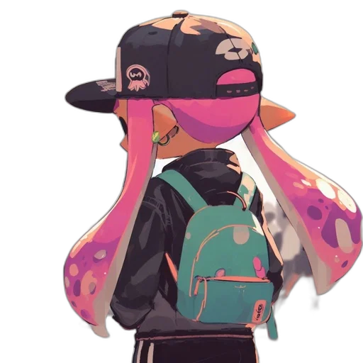 jacket, hat, mask, staff transparent PNG cut-out