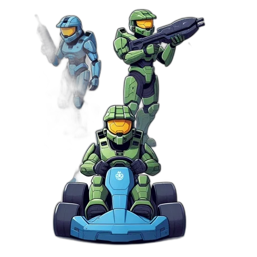 robot, concept art, 3d render, pixel art transparent PNG cut-out