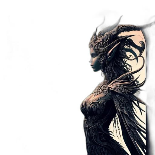 mask, dragon, creature, dress transparent PNG cut-out