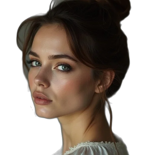 face, hair, crown, hat transparent PNG cut-out
