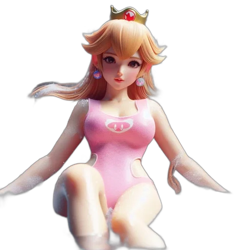dress, crown, 3d render, concept art transparent PNG cut-out