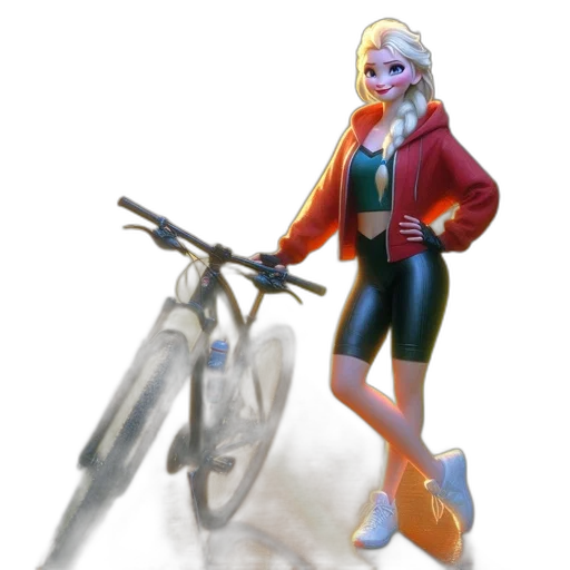 jacket, weapon, concept art, 3d render transparent PNG cut-out