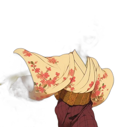 mask, hat, staff, jacket transparent PNG cut-out