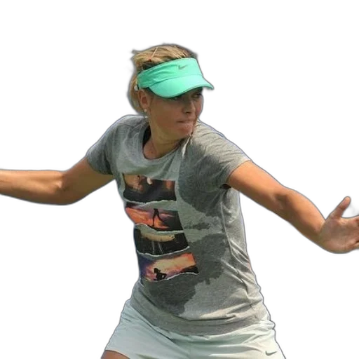 female, tennis, player, wearing transparent PNG cut-out