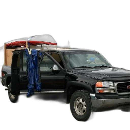 car, furniture, 3d render, black transparent PNG cut-out