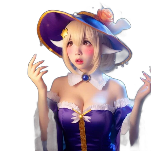 dress, hat, crown, 3d render transparent PNG cut-out