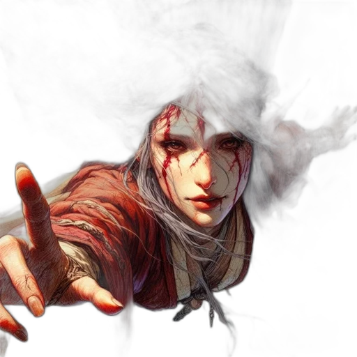 face, weapon, staff, dragon transparent PNG cut-out