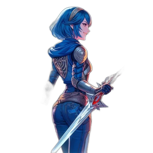 sword, weapon, staff, fantasy art transparent PNG cut-out