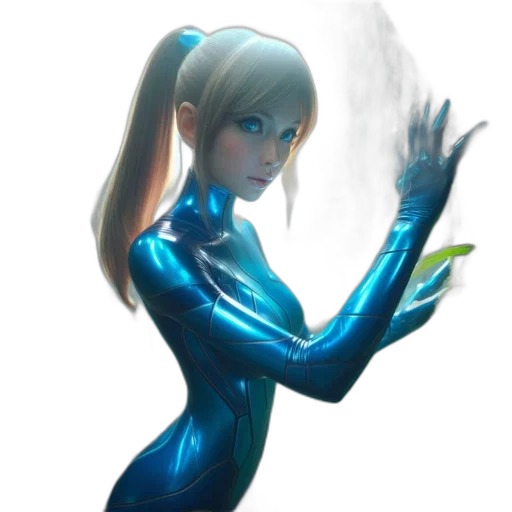robot, dress, staff, weapon transparent PNG cut-out