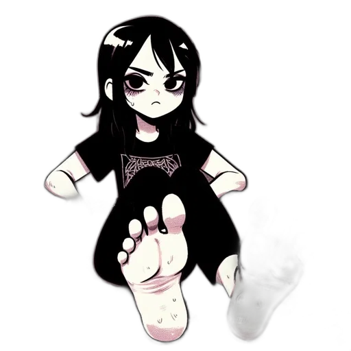 creature, shoes, staff, dress transparent PNG cut-out