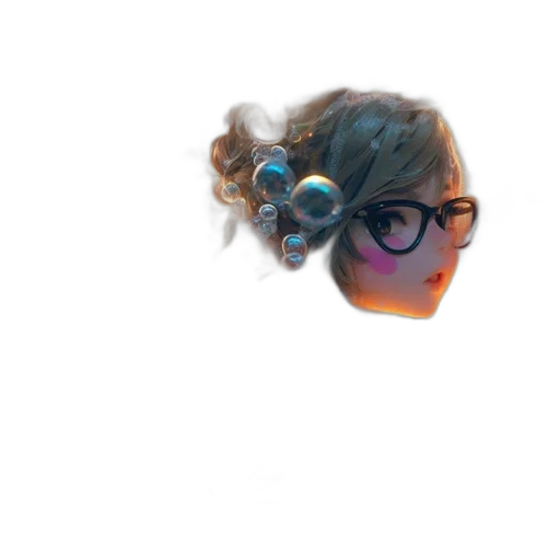 face, mask, hair, creature transparent PNG cut-out