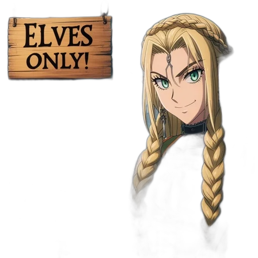 hair, staff, anime, pixel art transparent PNG cut-out