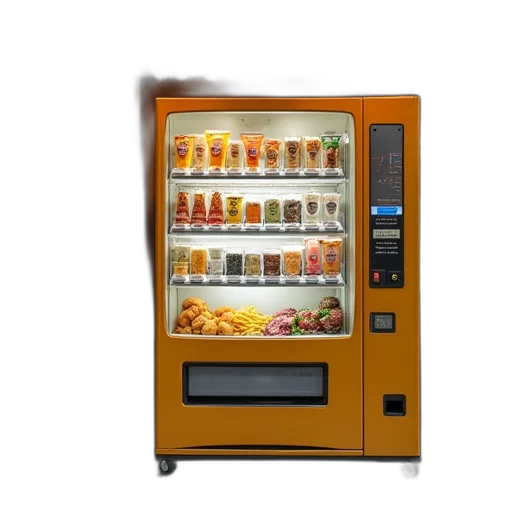 food, robot, 3d render, photorealistic transparent PNG cut-out
