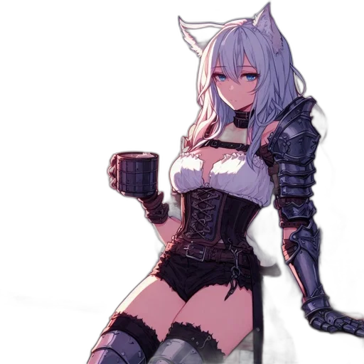 weapon, robot, sword, dress transparent PNG cut-out