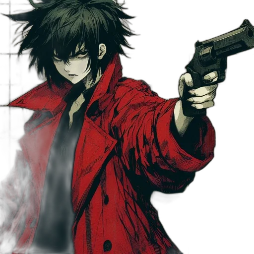 weapon, jacket, staff, concept art transparent PNG cut-out