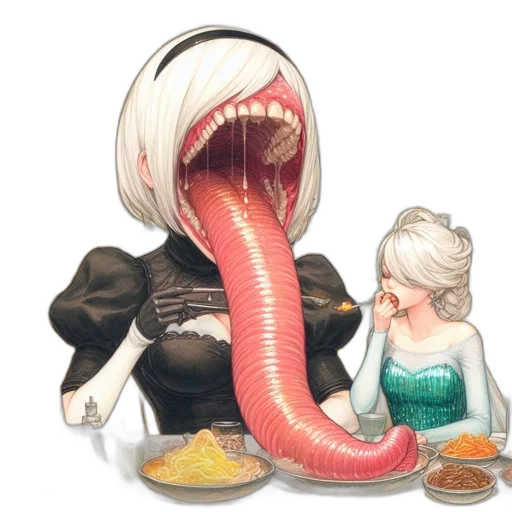 food, creature, mask, concept art transparent PNG cut-out