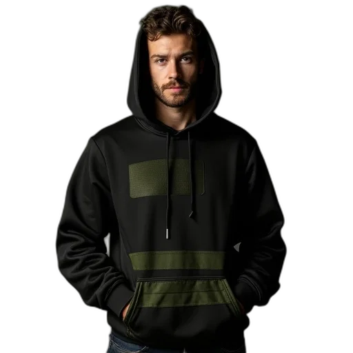 jacket, cyberpunk, 3d render, green transparent PNG cut-out