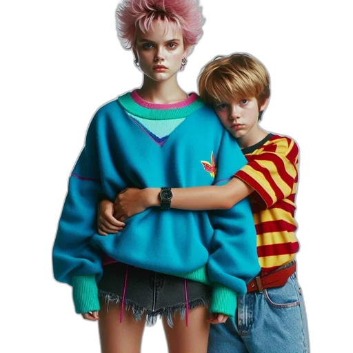 jacket, vaporwave, concept art, cyberpunk transparent PNG cut-out