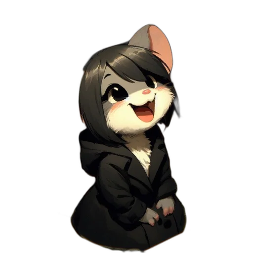 staff, jacket, animal, hat transparent PNG cut-out