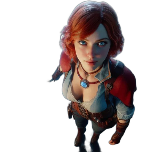face, jacket, weapon, staff transparent PNG cut-out