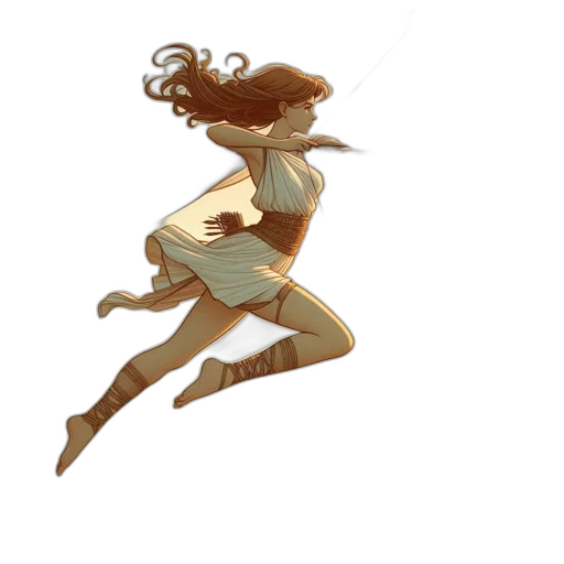 dress, staff, creature, sword transparent PNG cut-out