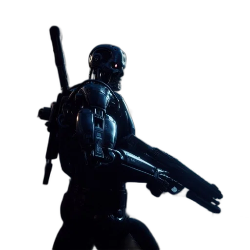 robot, weapon, staff, sword transparent PNG cut-out