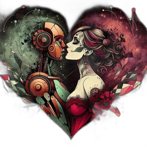 robot, fantasy art, comic book art, concept art transparent PNG cut-out