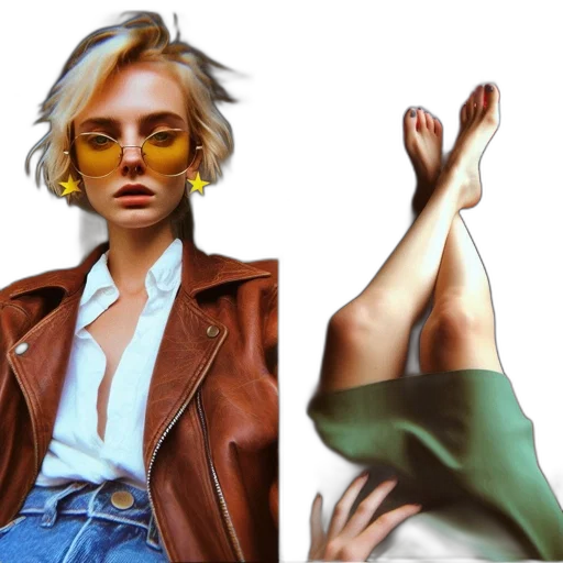 jacket, face, shoes, mask transparent PNG cut-out