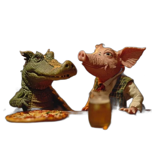 food, dragon, 3d render, concept art transparent PNG cut-out