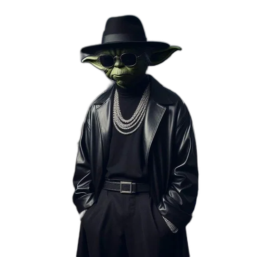 mask, jacket, staff, hat transparent PNG cut-out
