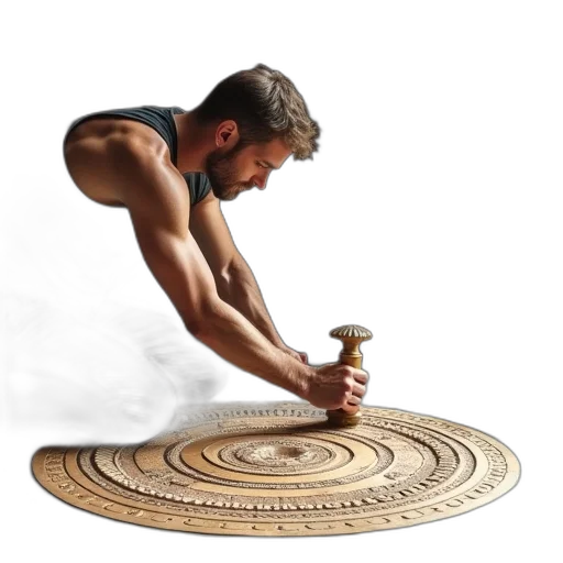 jewelry, concept art, man, working transparent PNG cut-out
