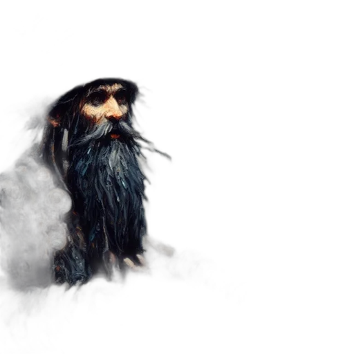 creature, hair, face, mask transparent PNG cut-out