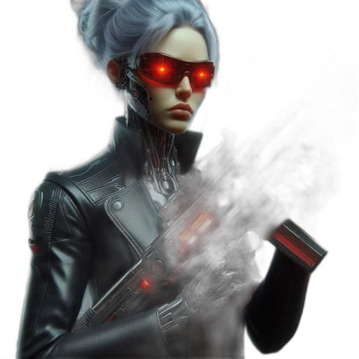 jacket, staff, weapon, mask transparent PNG cut-out