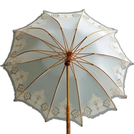 umbrella, staff, crown, photorealistic transparent PNG cut-out