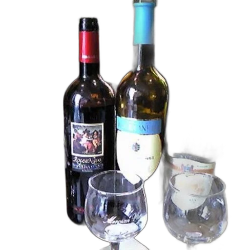 bottle, 3d render, variety, wine transparent PNG cut-out