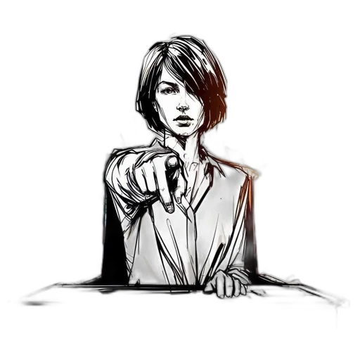 staff, jacket, face, jewelry transparent PNG cut-out