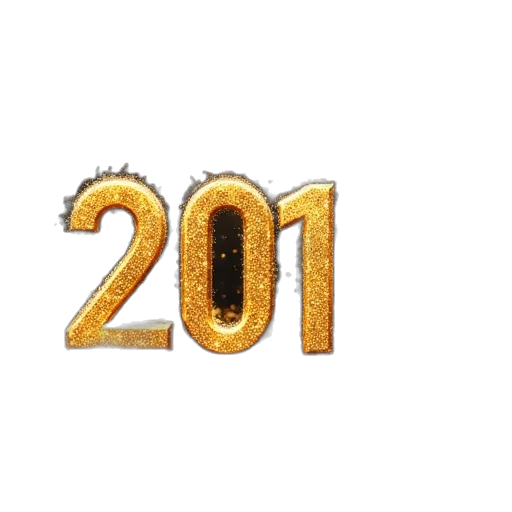 3d render, gold, happy, new transparent PNG cut-out